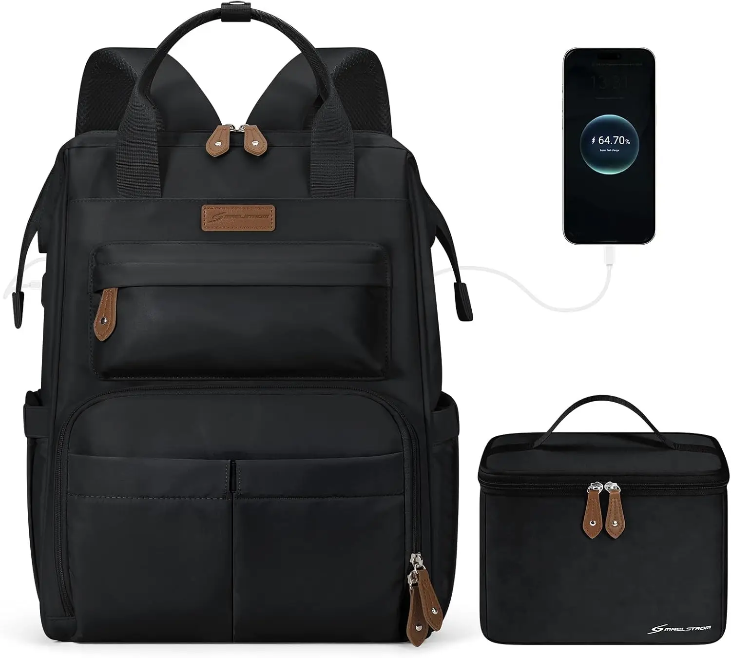 Travel Backpack for Women Men, Laptop Backpack Fits 15.6-17.3 Inch Laptop, Nurse/Work Bag with Insulated Lunch Box
Travel Backpack for Women Men, Laptop Backpack Fits 15.6-17.3 Inch Laptop, Nurse/Work Bag with Insulated Lunch Box