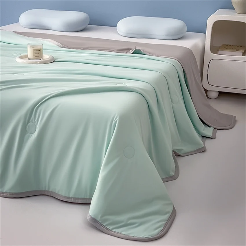 New Air Condition Comforter for Summer Double Sided Ice Silk Cooling Blanket Lightweight and Smooth Cold Quilt Soft Blankets
New Air Condition Comforter for Summer Double Sided Ice Silk Cooling Blanket Lightweight and Smooth Cold Quilt Soft Blankets