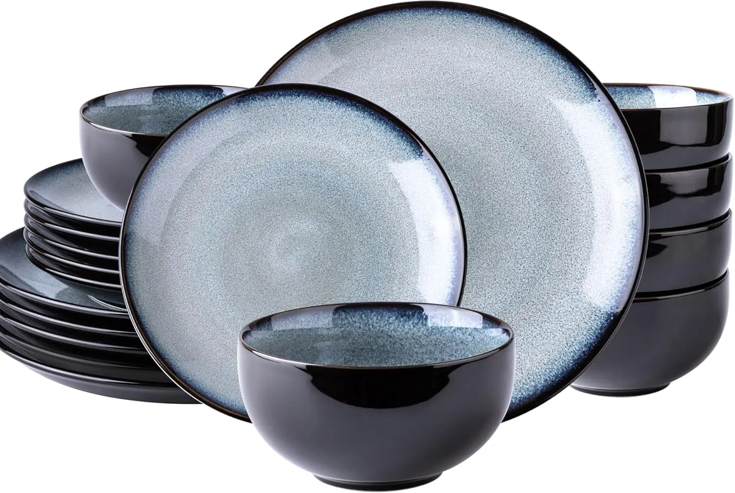 Ceramic Dinnerware Sets for 6,Stoneware Plates and Bowls Sets,Handmade Reactive Glaze Dishes Set,Chip Resistant and Scratch Resi
Ceramic Dinnerware Sets for 6,Stoneware Plates and Bowls Sets,Handmade Reactive Glaze Dishes Set,Chip Resistant and Scratch Resi