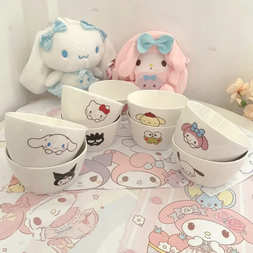 Hello Kitty Cinnamoroll Anime Kawaii MINISO Children Food Bowl Cute Kuromi Ins Student Dormitory Home Ceramic Rice Bowl Gifts
Hello Kitty Cinnamoroll Anime Kawaii MINISO Children Food Bowl Cute Kuromi Ins Student Dormitory Home Ceramic Rice Bowl Gifts