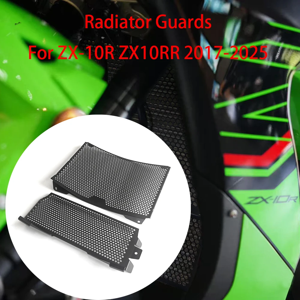 Motorcycles Water tank network Cooling Cover For Kawaskai ZX10R ZX10RR 2017-2025 Radiator Grille Guard Cover Protector
Motorcycles Water tank network Cooling Cover For Kawaskai ZX10R ZX10RR 2017-2025 Radiator Grille Guard Cover Protector
