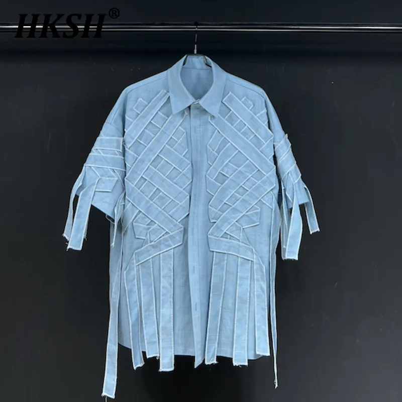 HKSH Summer New Men's Tide American Retro High Street Vintage Shirt Short Sleeve Niche Design Versatile Women Chic Shirts HK1859
HKSH Summer New Men's Tide American Retro High Street Vintage Shirt Short Sleeve Niche Design Versatile Women Chic Shirts HK1859