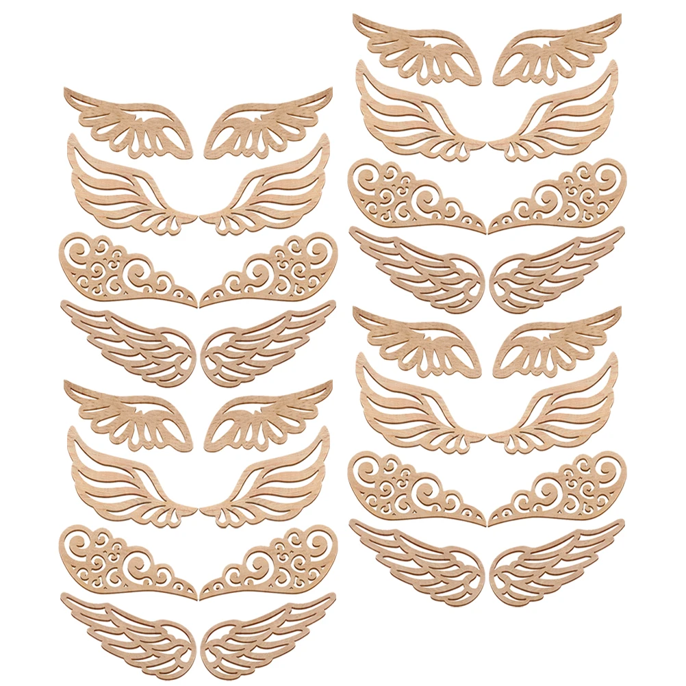 40Pcs Wood Chip Patch Angel Wings Unpainted Wooden Slices Craft Ornaments DIY Decorations Smooth Surface Christmas Gifts
40Pcs Wood Chip Patch Angel Wings Unpainted Wooden Slices Craft Ornaments DIY Decorations Smooth Surface Christmas Gifts
