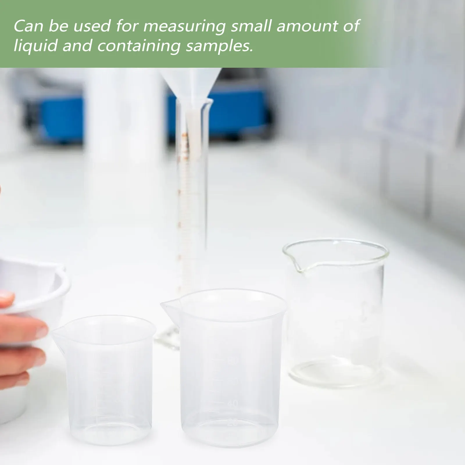 10Pcs Plastic Graduated Measuring Cups White Transparent Polypropylene Beaker Set for Laboratory Kitchen Liquid Measurement
10Pcs Plastic Graduated Measuring Cups White Transparent Polypropylene Beaker Set for Laboratory Kitchen Liquid Measurement