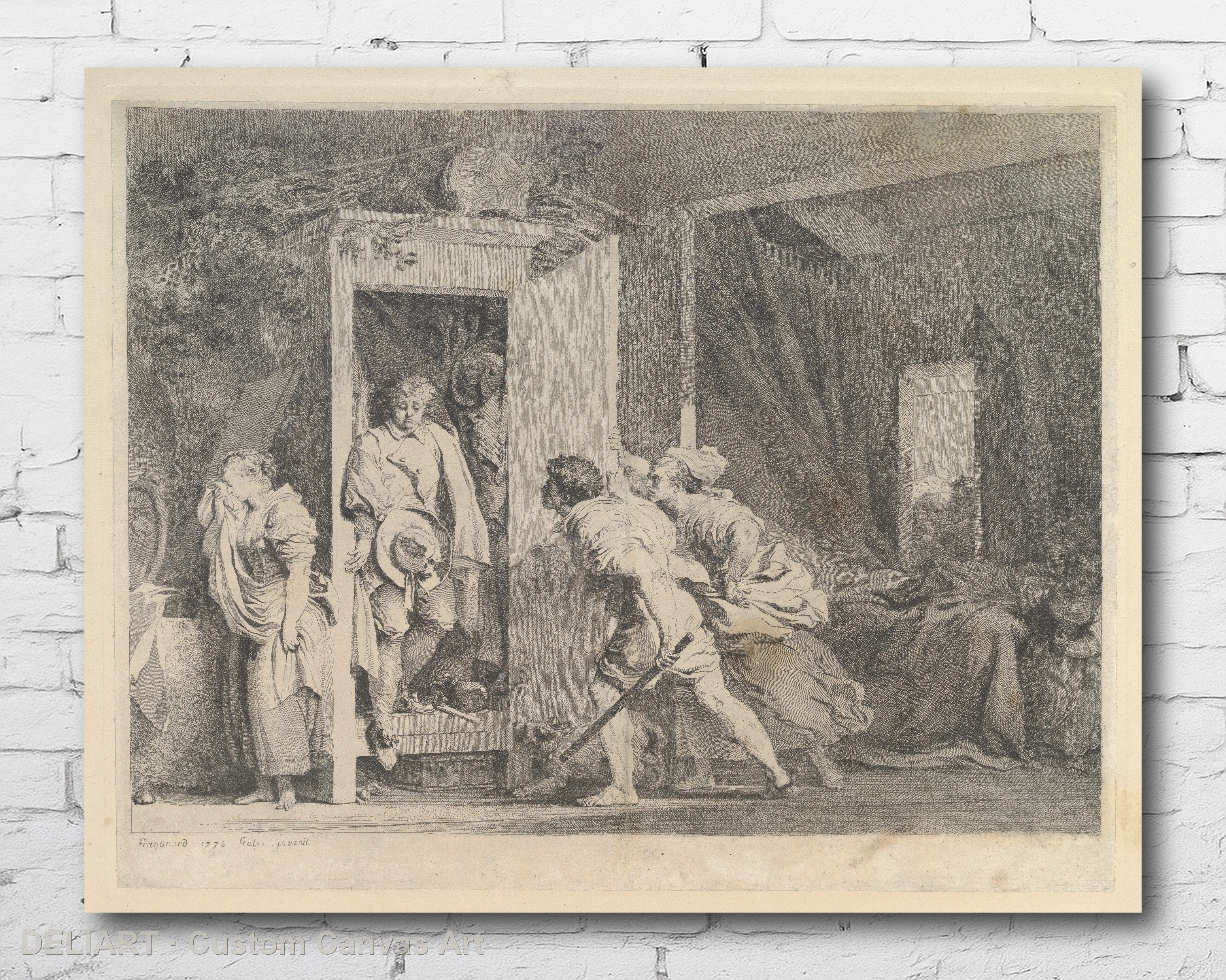 L'Armoire by Jean Honoré Fragonard - Fine Art Canvas Wall Art Poster Print Vintage Home Decor Unframed
L'Armoire by Jean Honoré Fragonard - Fine Art Canvas Wall Art Poster Print Vintage Home Decor Unframed