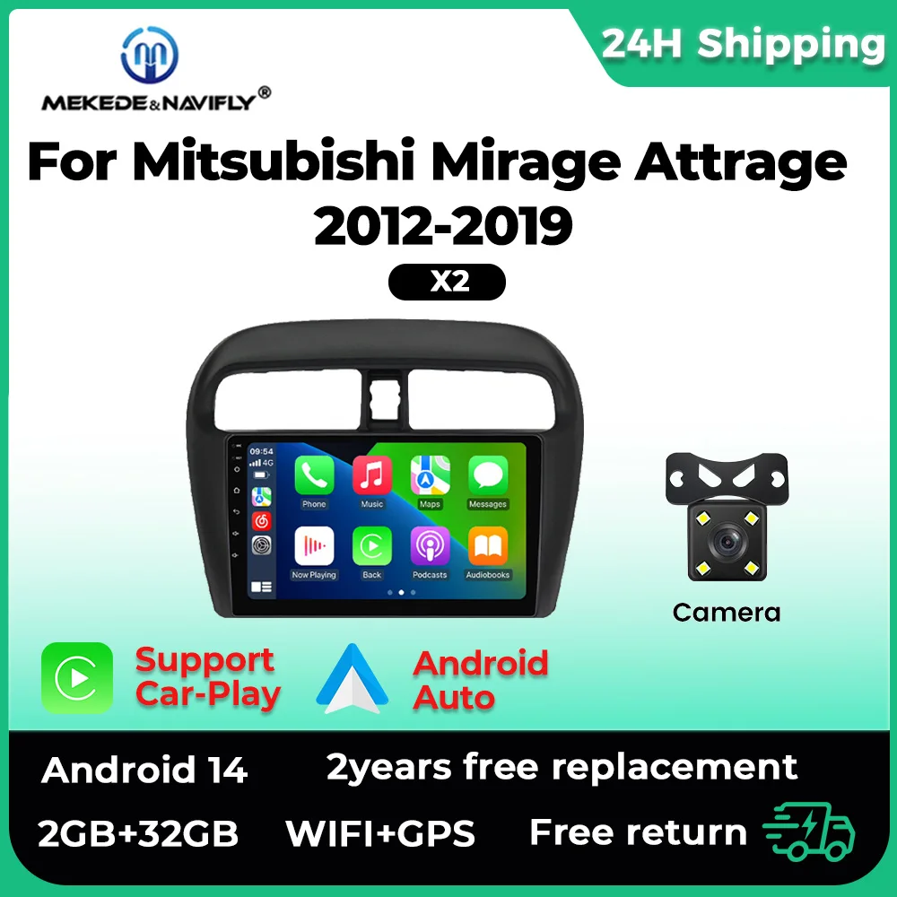 Android 14.0 Car Radio Autoradio For Mitsubishi Mirage Attrage 2012-2019 Multimedia Player Navigation WIFI BT 2 Din Auto Stereo
Android 14.0 Car Radio Autoradio For Mitsubishi Mirage Attrage 2012-2019 Multimedia Player Navigation WIFI BT 2 Din Auto Stereo