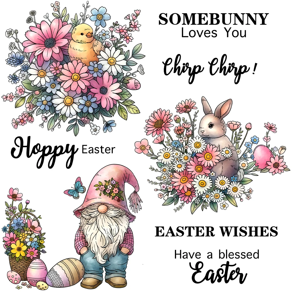 Mangocraft Happy Easter Cute Gnome Clear Stamp Spring Flowers DIY Scrapbooking Supplies Silicone Stamp For Cards Albums Decor
Mangocraft Happy Easter Cute Gnome Clear Stamp Spring Flowers DIY Scrapbooking Supplies Silicone Stamp For Cards Albums Decor