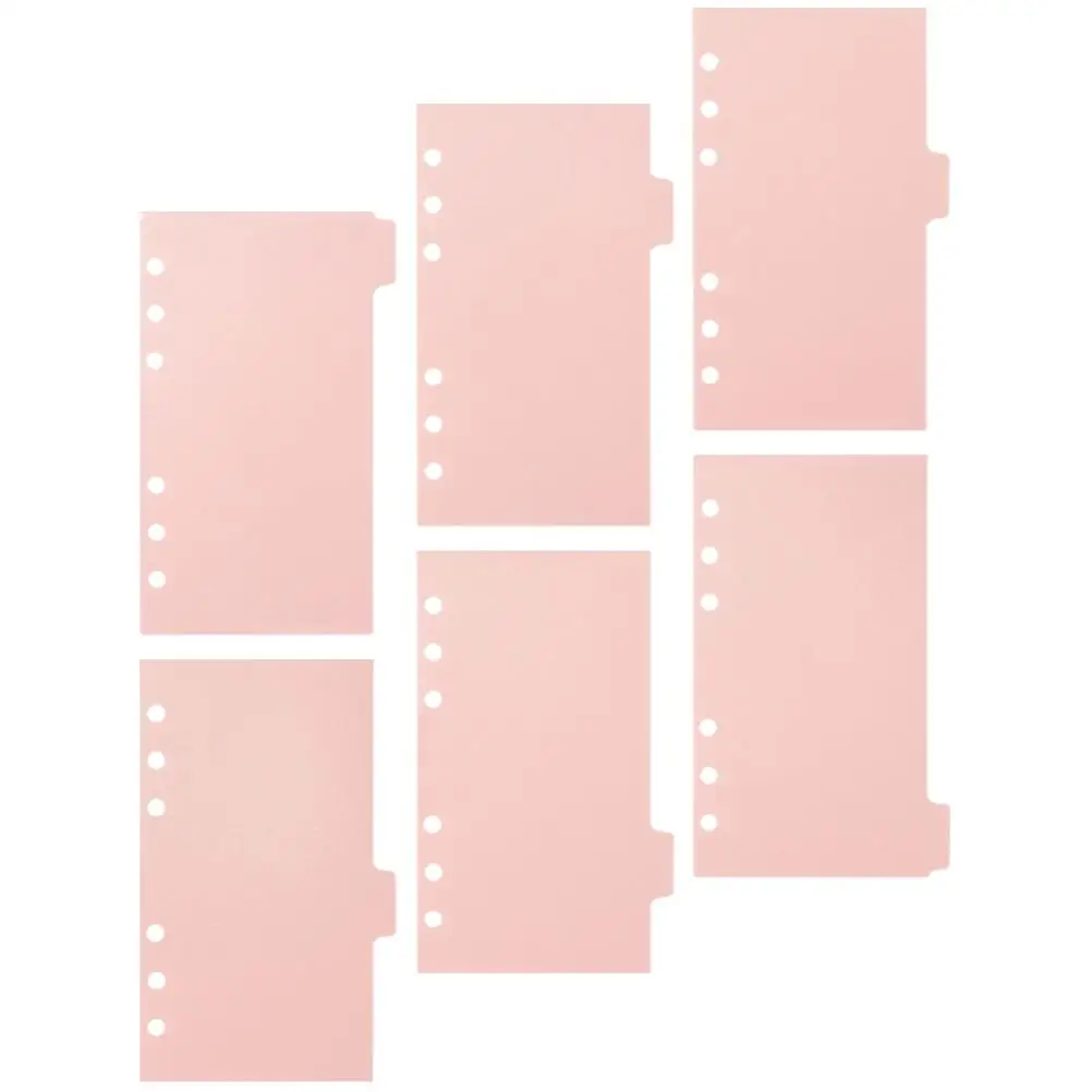 6 Sheets A5 Size Plastic Binder Dividers Tabs for 6 Ring Hole Notebook Accessories Student Gifts Loose Leaf ganizers
6 Sheets A5 Size Plastic Binder Dividers Tabs for 6 Ring Hole Notebook Accessories Student Gifts Loose Leaf ganizers