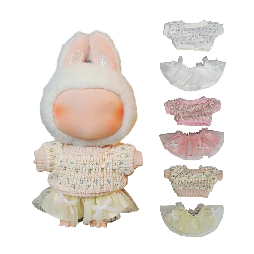 Для Labubu Sitting Party Series, летняя юбка из сладкой пряжи, комплект шляп для Labubu V1 V2, аксессуары для одежды Labubu 
Для Labubu Sitting Party Series, летняя юбка из сладкой пряжи, комплект шляп для Labubu V1 V2, аксессуары для одежды Labubu