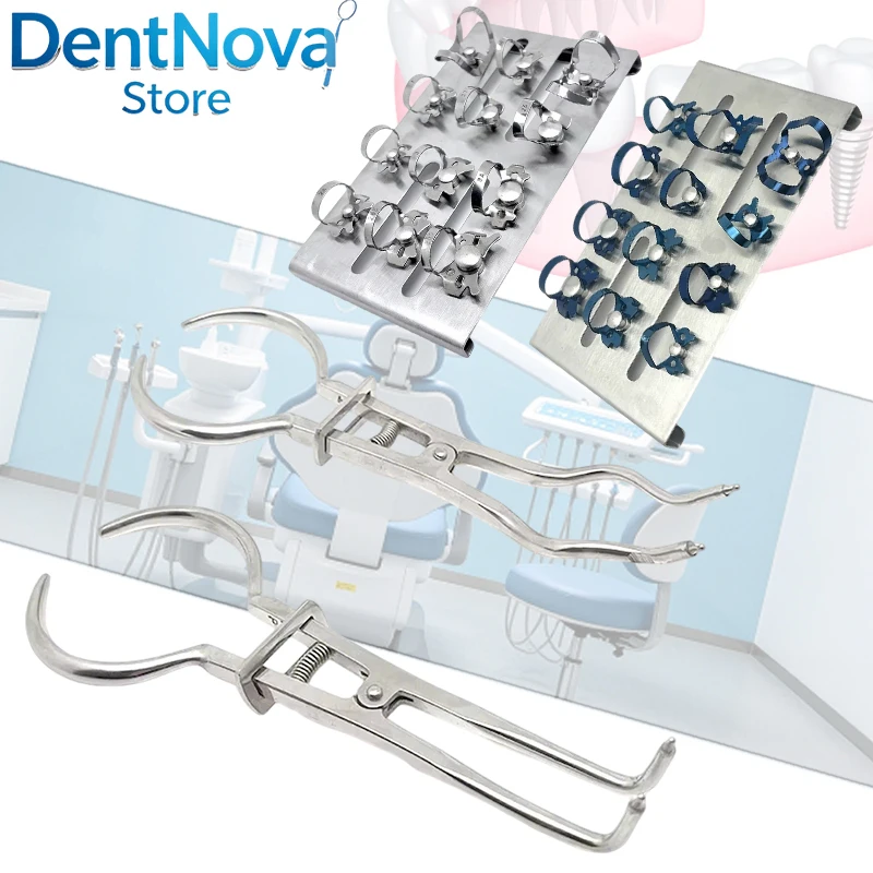 Dental Rubber Dam Clamps Kit Endodontic, Heavy Duty Dental Clamps with Tray Holder for Clinic Use
Dental Rubber Dam Clamps Kit Endodontic, Heavy Duty Dental Clamps with Tray Holder for Clinic Use