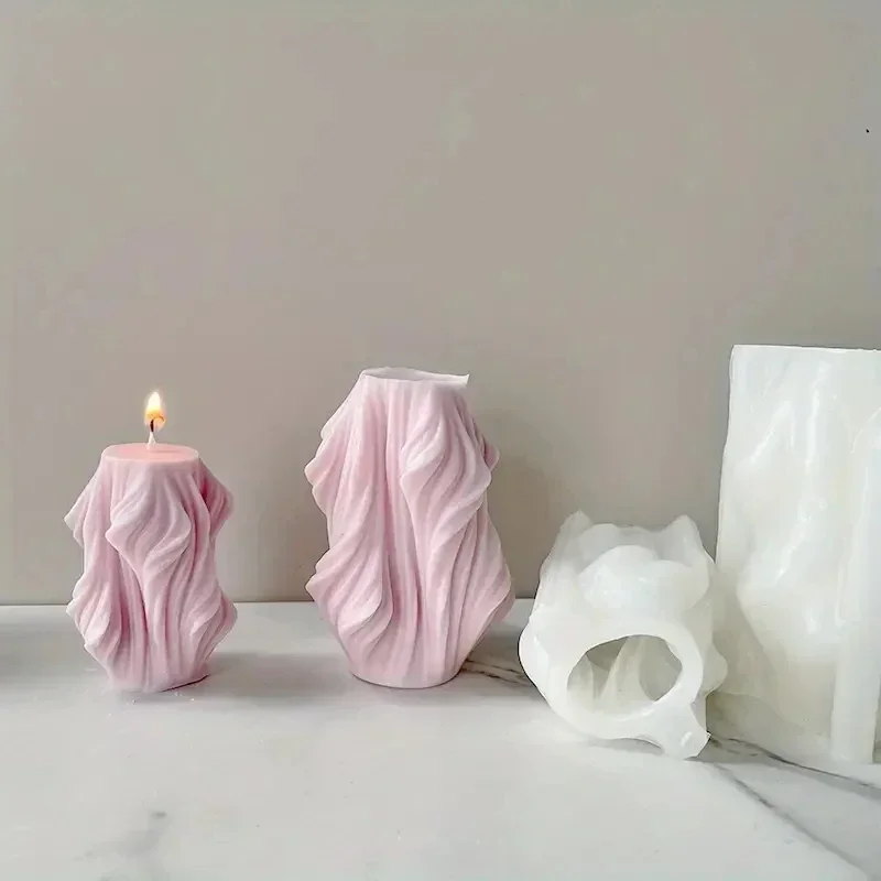2026 Latest Models Geometric lrregular Wave Pattern Rotating Aromatherapy Candle Silicone Mold, Wave Stripe Column Modern Candle
2026 Latest Models Geometric lrregular Wave Pattern Rotating Aromatherapy Candle Silicone Mold, Wave Stripe Column Modern Candle