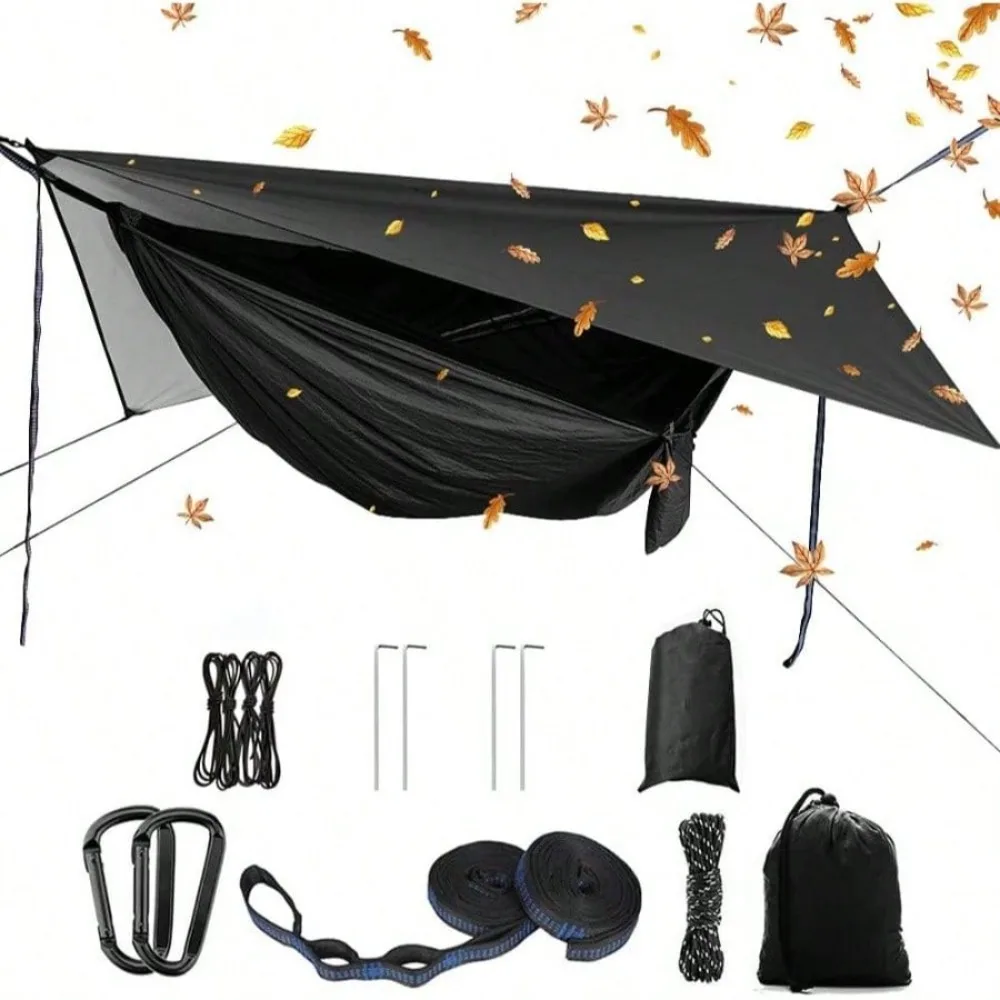 Double Nylon High Strength Parachute Hammock Rainfly Set, Camping Hammock With Rain Fly Tarp And Mosquito Net
Double Nylon High Strength Parachute Hammock Rainfly Set, Camping Hammock With Rain Fly Tarp And Mosquito Net