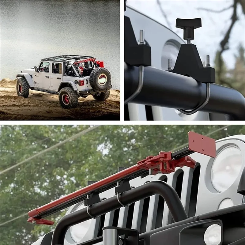 High Lift Universal Mount 1-2.5Inch For Front Tube Adjustable Jack Tube Bracket For Jeep Wrangler JK TJ Roof Rack Front-A08Q
High Lift Universal Mount 1-2.5Inch For Front Tube Adjustable Jack Tube Bracket For Jeep Wrangler JK TJ Roof Rack Front-A08Q