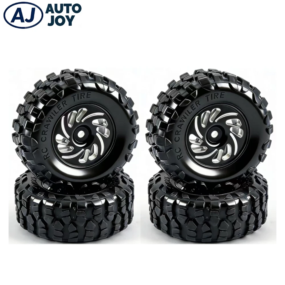 AUTO JOY Aluminum 0.7" Beadlock Wheel & Tire 35mm Set with Brass Outside Ring for SCX30 RC Crawler Cars 4pcs/set
AUTO JOY Aluminum 0.7" Beadlock Wheel & Tire 35mm Set with Brass Outside Ring for SCX30 RC Crawler Cars 4pcs/set