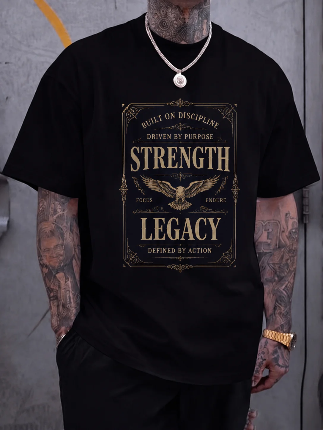 Men Graphic T-Shirt Short Sleeve Classic Fit 50% Cotton 50% Polyester Stretch Fabric Strength Legacy Print Summer Casual for
Men Graphic T-Shirt Short Sleeve Classic Fit 50% Cotton 50% Polyester Stretch Fabric Strength Legacy Print Summer Casual for
