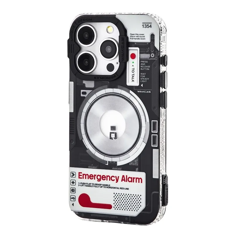 WAKCAS Mechanical Wind Magnetic Phone Case Suitable for iPhone 16 Pro Max 15 14 13 12 11 Box Shockproof Protective Cover 
WAKCAS Mechanical Wind Magnetic Phone Case Suitable for iPhone 16 Pro Max 15 14 13 12 11 Box Shockproof Protective Cover