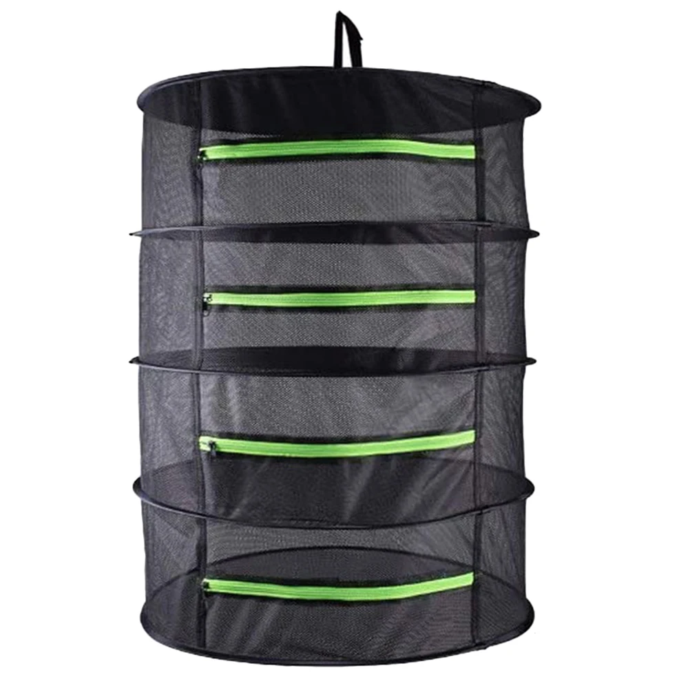 Folding Drying Net 4 Layers Round Breathable Mesh Rack for Clothes Vegetables Food Storage Black Hanging Home Use
Folding Drying Net 4 Layers Round Breathable Mesh Rack for Clothes Vegetables Food Storage Black Hanging Home Use