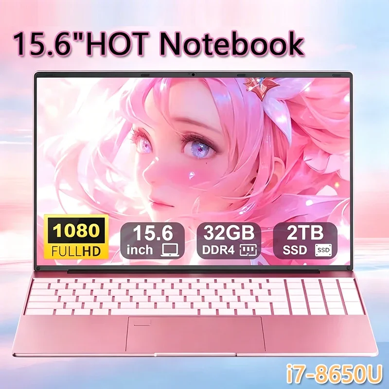 120Hz Full HD IPS Screen 15.6 Inch Notebook Intel Core i7-8650U 32GB RAM 2TB SSD Backlit Keyboard Durable Battery
120Hz Full HD IPS Screen 15.6 Inch Notebook Intel Core i7-8650U 32GB RAM 2TB SSD Backlit Keyboard Durable Battery