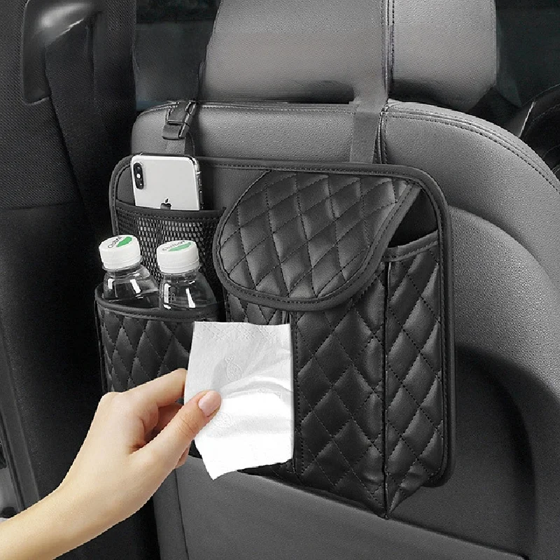 Car Rear Seat Storage Bag For Car Leather Function Storage Bag Car Plaid Storage Box Chair Back Storage Bag
Car Rear Seat Storage Bag For Car Leather Function Storage Bag Car Plaid Storage Box Chair Back Storage Bag