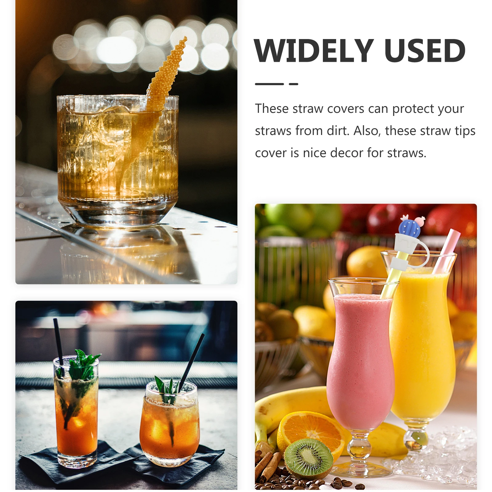 6pcs Silicone Straw Covers Fruit Shaped Dust Cap Protector Cute Tips Pink Strawberry Lemon Watermelon Peach Green Cactus Blue
6pcs Silicone Straw Covers Fruit Shaped Dust Cap Protector Cute Tips Pink Strawberry Lemon Watermelon Peach Green Cactus Blue