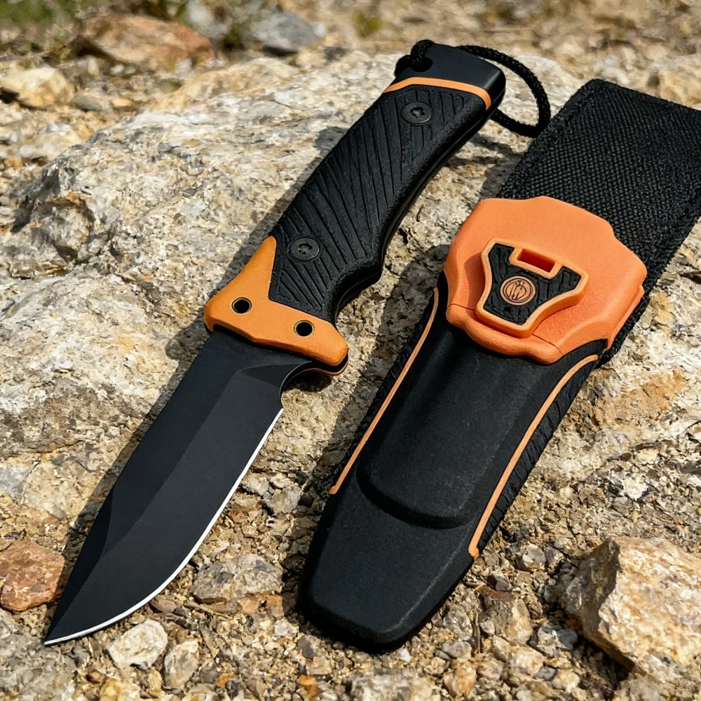 New Style Outdoor Fixed Blade Knife 8Cr13Mov Blade Rubber-plastic Handle Portable Straight Knife EDC Fishing Fruit Knives
New Style Outdoor Fixed Blade Knife 8Cr13Mov Blade Rubber-plastic Handle Portable Straight Knife EDC Fishing Fruit Knives