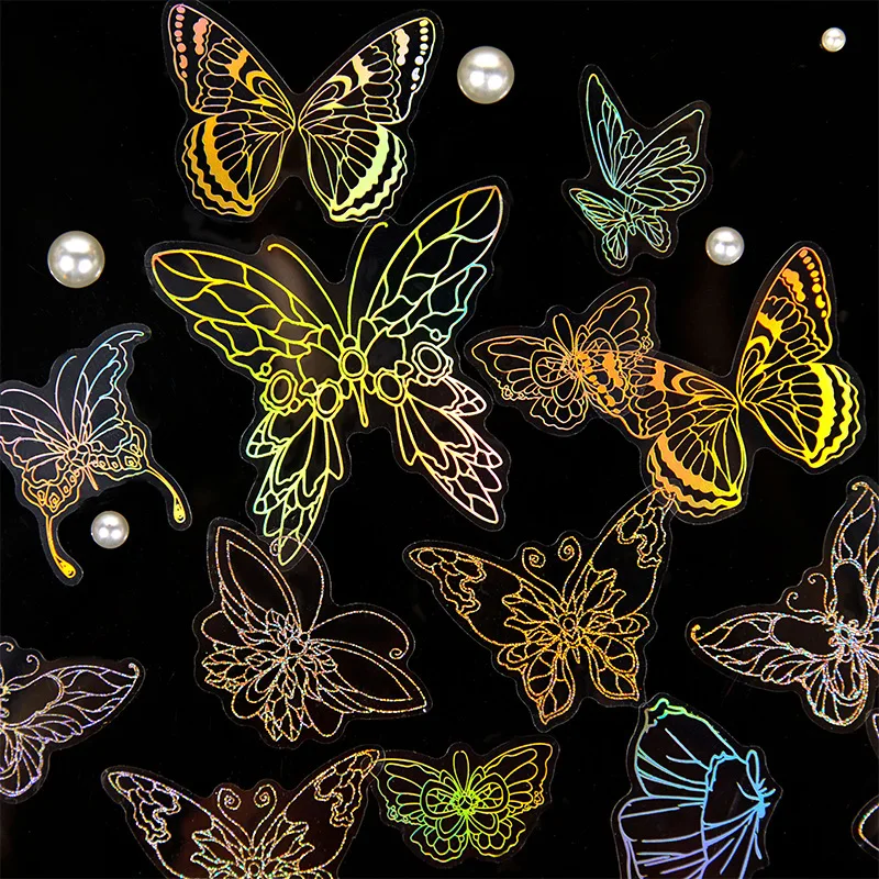 Пакет лазерных наклеек из золотой фольги, 40 листов, мерцающие голографические узоры, для украшения журнала и скрапбукинга
Пакет лазерных наклеек из золотой фольги, 40 листов, мерцающие голографические узоры, для украшения журнала и скрапбукинга