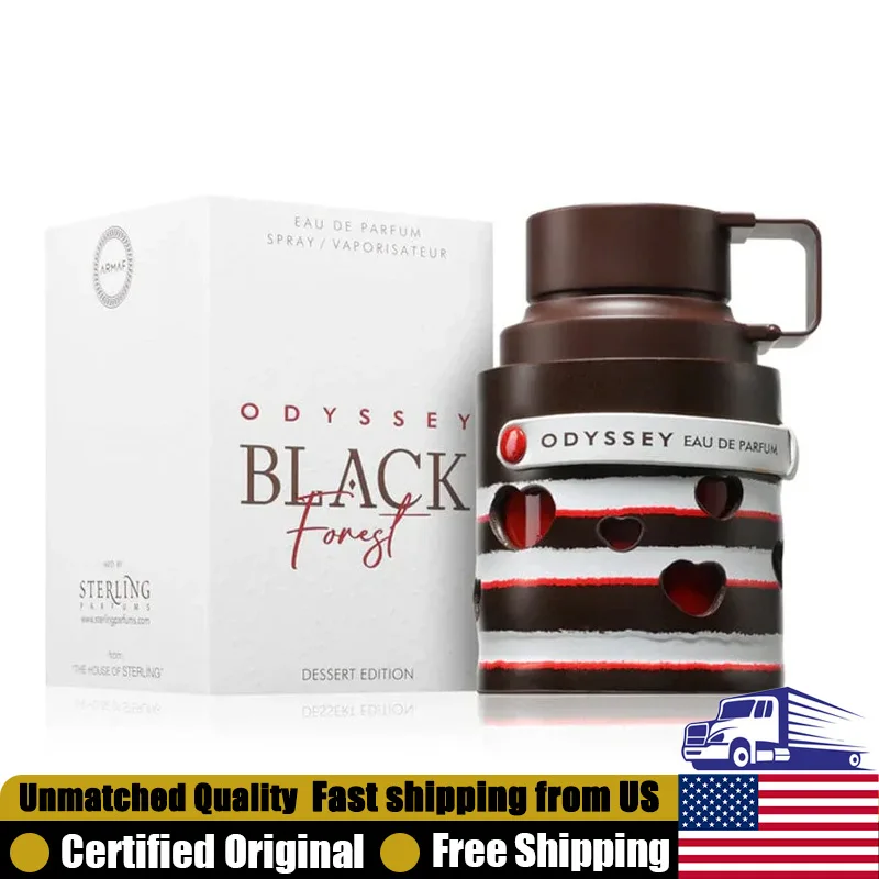 Armaf Odyssey Black Forest Eau de Parfum Spray 3.4 Oz Premium Arabian Perfumes Lasting Oriental Vanilla Gourmand Unisex Perfume
Armaf Odyssey Black Forest Eau de Parfum Spray 3.4 Oz Premium Arabian Perfumes Lasting Oriental Vanilla Gourmand Unisex Perfume