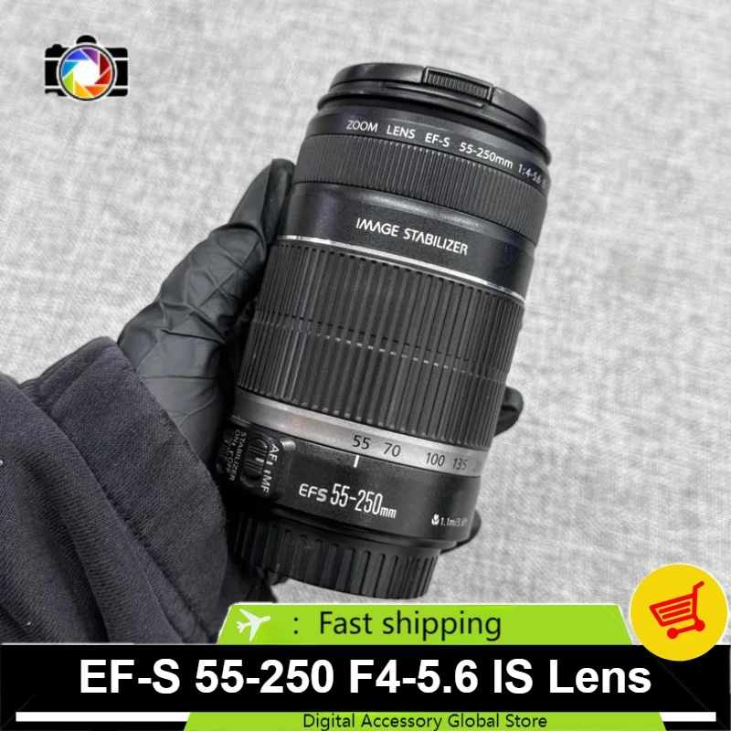 95% New Genuine For Canon EF-S 55-250mm F4-5.6 IS Telephoto Zoom Lens Anti-shake Camera Lens For Canon DSLR Camera
95% New Genuine For Canon EF-S 55-250mm F4-5.6 IS Telephoto Zoom Lens Anti-shake Camera Lens For Canon DSLR Camera
