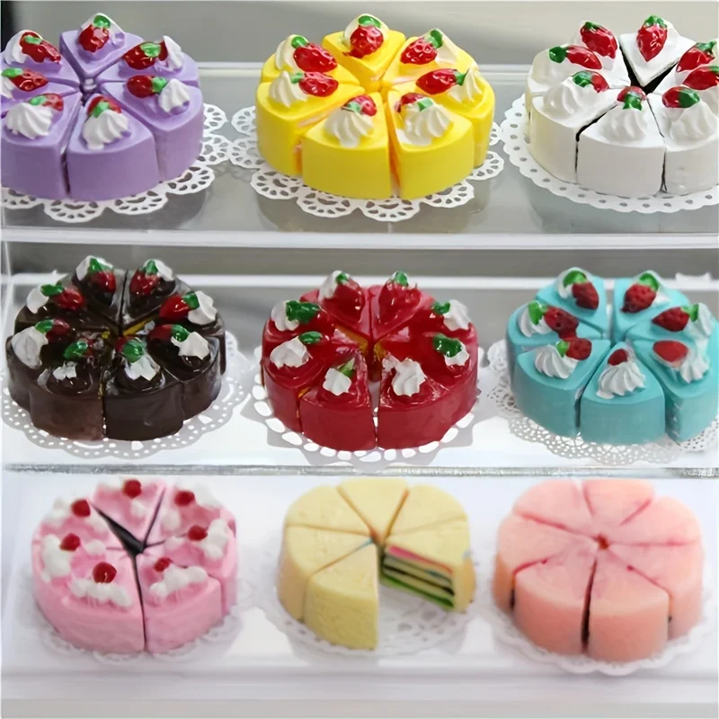 10PCS Mini Cake Toys, Black, Pink, White Cake, Family Small Molds Children Home Simulation Toys
10PCS Mini Cake Toys, Black, Pink, White Cake, Family Small Molds Children Home Simulation Toys