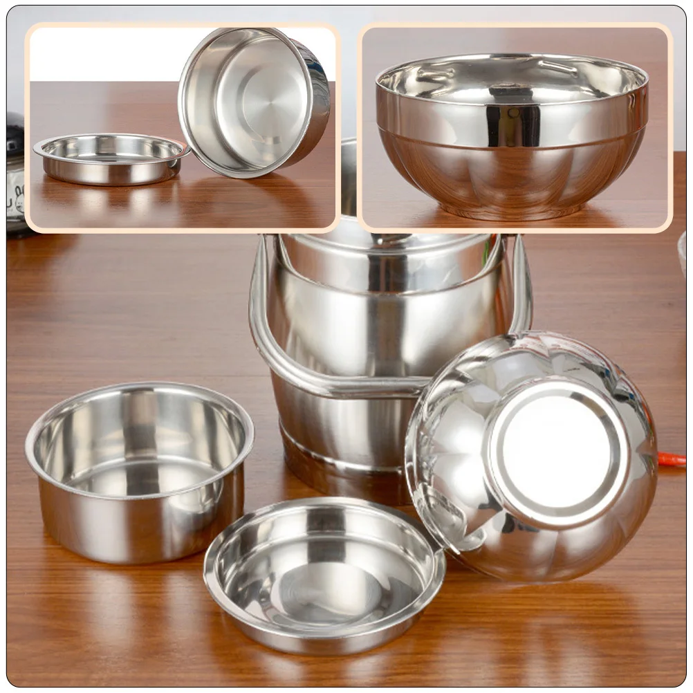 1Set Insulation Lunch Holder Stainless Steel Thermal Food Jar Double Layer Pan Leakproof Lunch Container for Adults Kids Picnic
1Set Insulation Lunch Holder Stainless Steel Thermal Food Jar Double Layer Pan Leakproof Lunch Container for Adults Kids Picnic