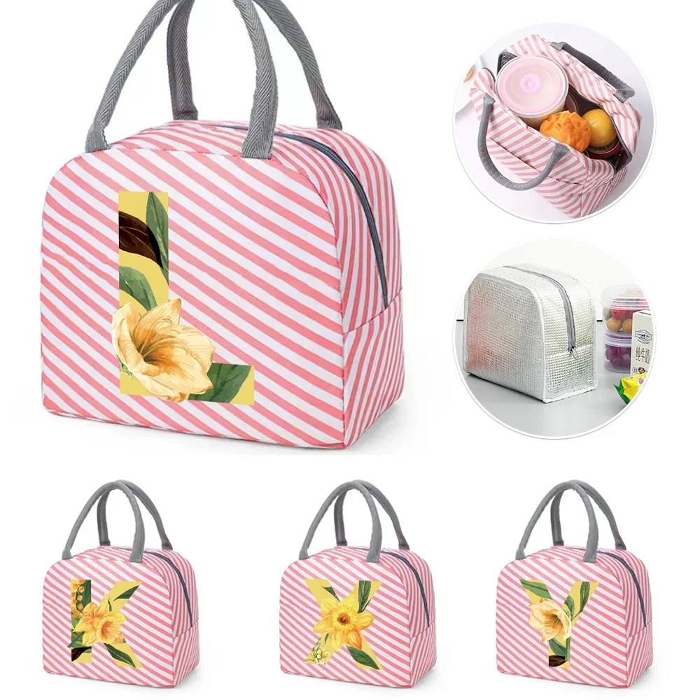 Insulated Lunch Box for Women Pink Cute Lunch Bag for Kids Cooler Waterproof Red Stripe Design Floral Printing
Insulated Lunch Box for Women Pink Cute Lunch Bag for Kids Cooler Waterproof Red Stripe Design Floral Printing