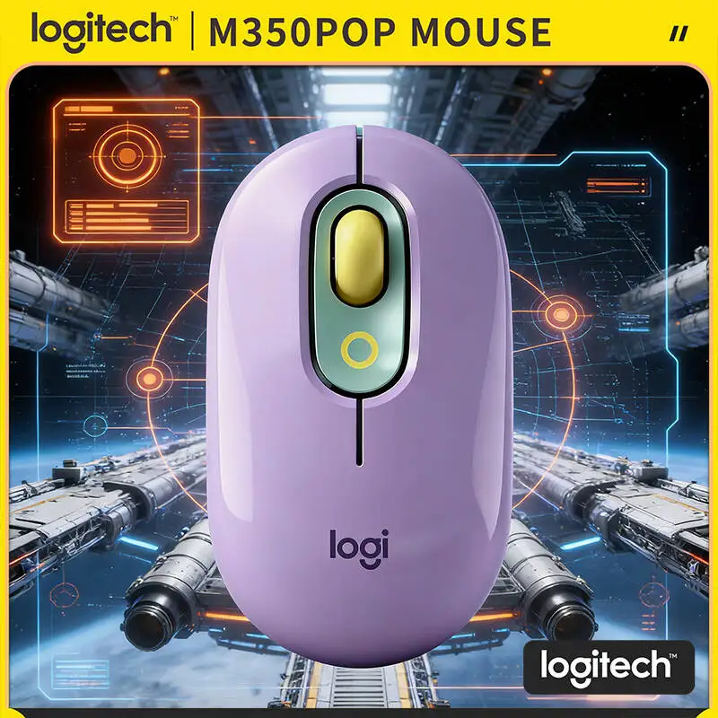 Slim Logitech M350 POP Mouse Silent Touch Tech Recycled Plastic Bluetooth Low Energy for Windows macOS ChromeOS iPadOS
Slim Logitech M350 POP Mouse Silent Touch Tech Recycled Plastic Bluetooth Low Energy for Windows macOS ChromeOS iPadOS
