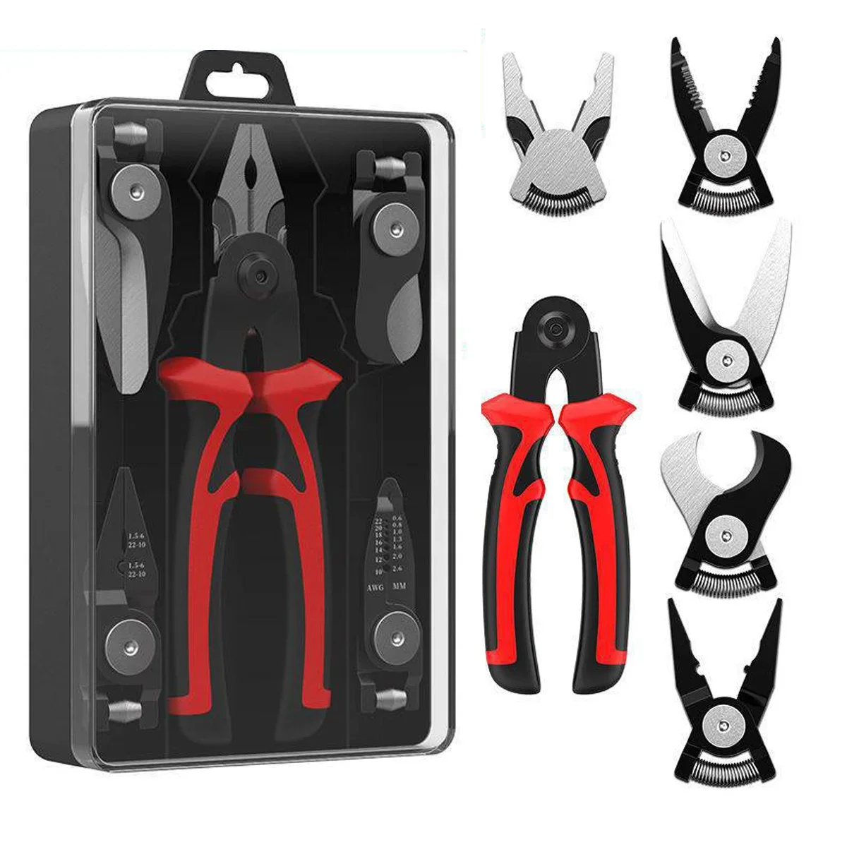 Multifunctional Replaceable Electrician Pliers Wire Stripping Pliers Wire Cutting Needle Nosed Pliers Special Tools Electricians
Multifunctional Replaceable Electrician Pliers Wire Stripping Pliers Wire Cutting Needle Nosed Pliers Special Tools Electricians