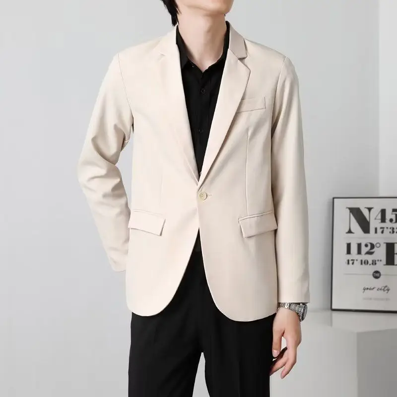 Мужская повседневная деловая куртка в корейском стиле, легкая, свободного кроя, для весны и осени, с эффектом высокого качества, для отдыха и деловых встреч
Мужская повседневная деловая куртка в корейском стиле, легкая, свободного кроя, для весны и осени, с эффектом высокого качества, для отдыха и деловых встреч