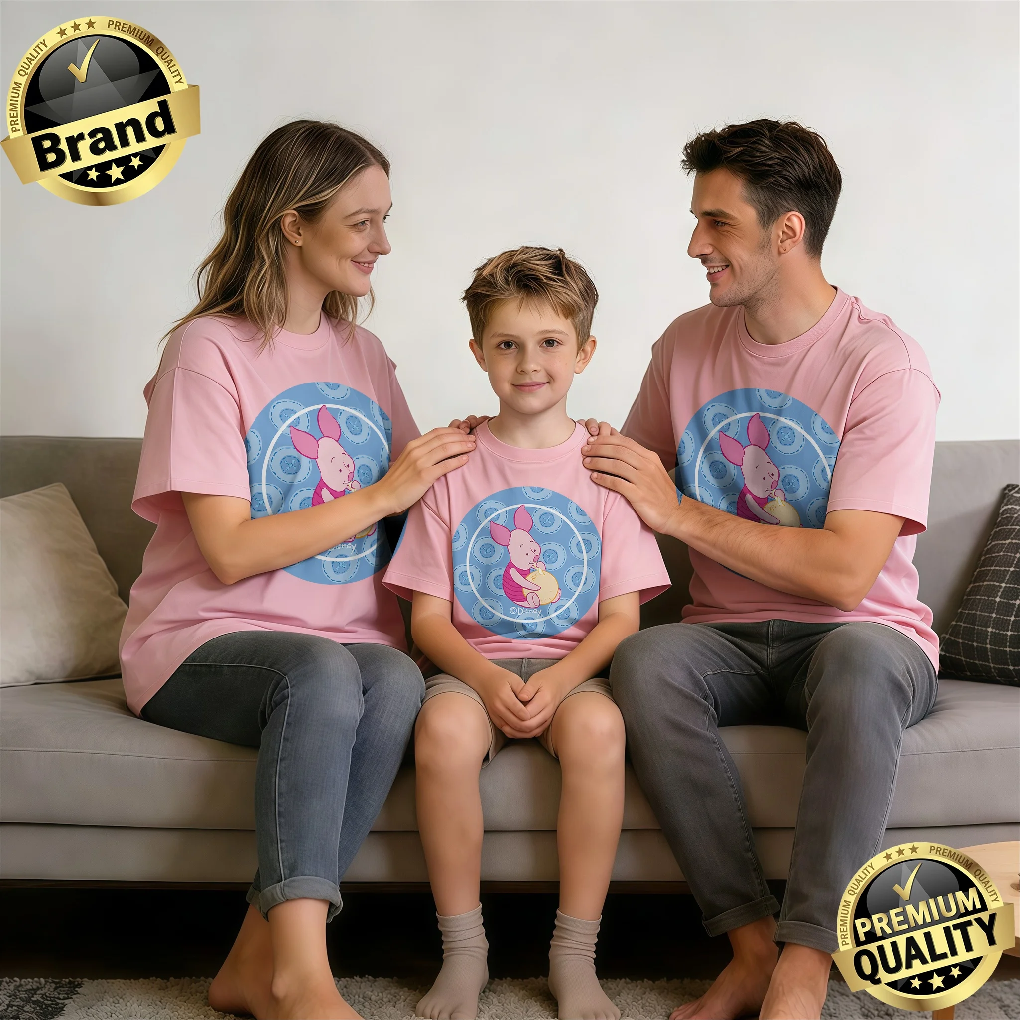 2026 Summer Disney Piglet Pattern T-shirt Parent-child Suit High-quality Pure Cotton Classic Short Sleeve Unisex Tops One Piece
2026 Summer Disney Piglet Pattern T-shirt Parent-child Suit High-quality Pure Cotton Classic Short Sleeve Unisex Tops One Piece