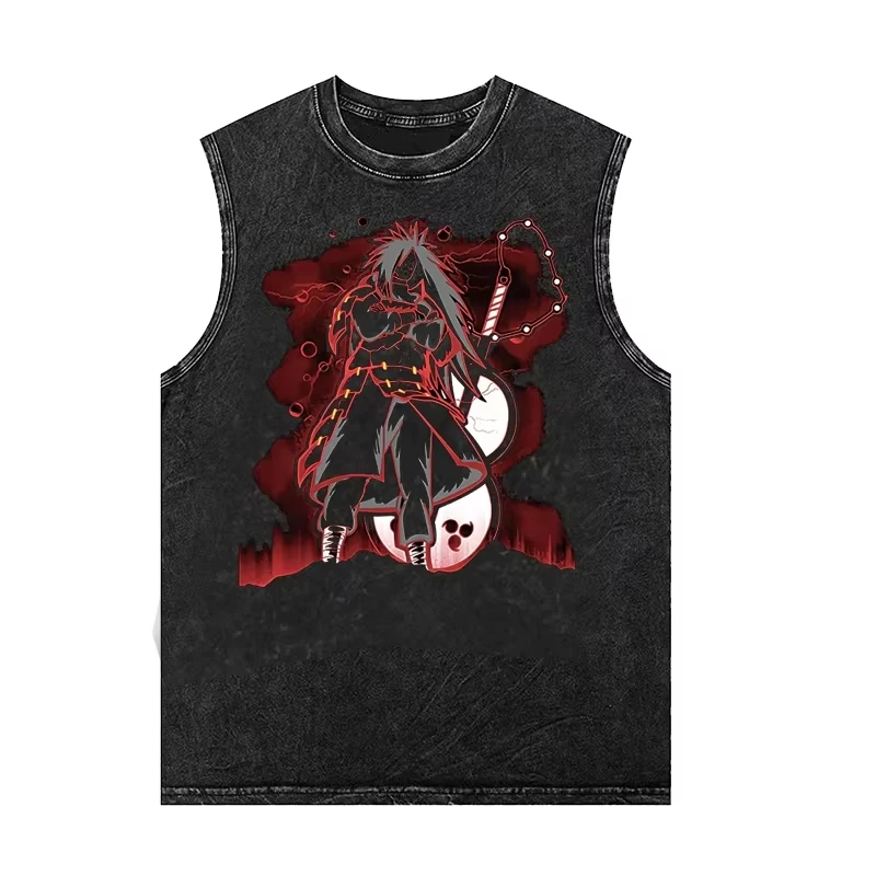 Summer Naruto Anime Print Vintage Washed Men T-shirt Short-Sleeved Vest Trendy Loose Round-neck Women Sleeveless Unisex Tank Top
Summer Naruto Anime Print Vintage Washed Men T-shirt Short-Sleeved Vest Trendy Loose Round-neck Women Sleeveless Unisex Tank Top
