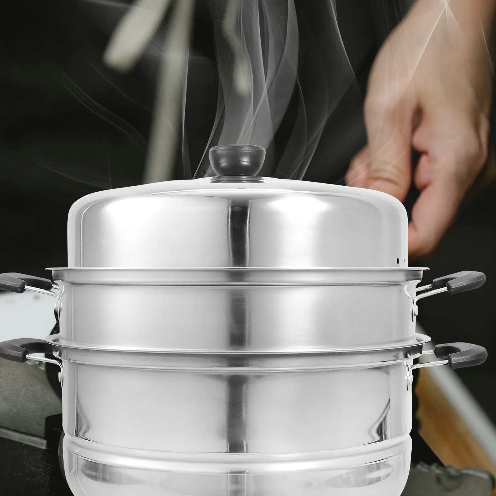Thickened Stainless Steel Soup Steamer Small Stovetop Cooker Pot 128ml Plastic Vegetable Dumpling Bun Rich Steamer Pot Basket
Thickened Stainless Steel Soup Steamer Small Stovetop Cooker Pot 128ml Plastic Vegetable Dumpling Bun Rich Steamer Pot Basket