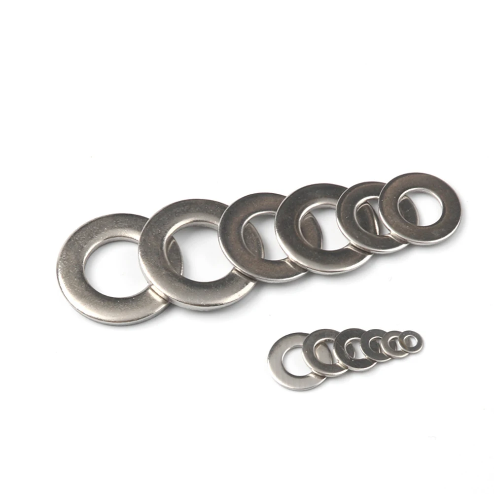 800pcs Stainless Steel Flat Washers Metal Washer Set for Engine Generator Marine Sump Plugs Water Fuel Hydraulic Fittings Car
800pcs Stainless Steel Flat Washers Metal Washer Set for Engine Generator Marine Sump Plugs Water Fuel Hydraulic Fittings Car