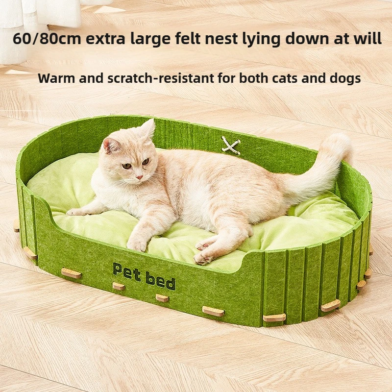 Indoor Cat Bed Pets Mattress Warm Soft Large Cat Beds Thickened Semi Enclosed Oval Nest Cats Dog Universal Sleep Pet Supplies
Indoor Cat Bed Pets Mattress Warm Soft Large Cat Beds Thickened Semi Enclosed Oval Nest Cats Dog Universal Sleep Pet Supplies