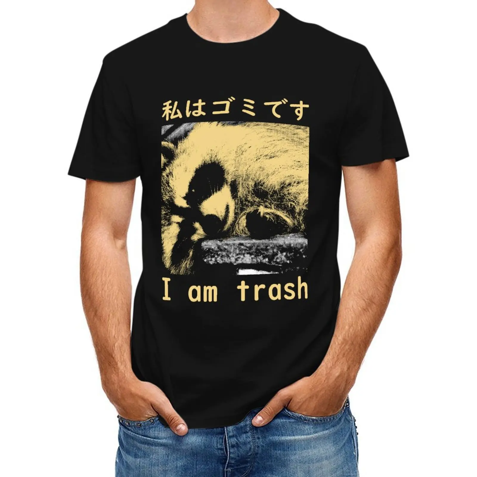 I Am Trash Japanese Raccoon T-Shirt luxury designer quick-drying shirts men graphic
I Am Trash Japanese Raccoon T-Shirt luxury designer quick-drying shirts men graphic