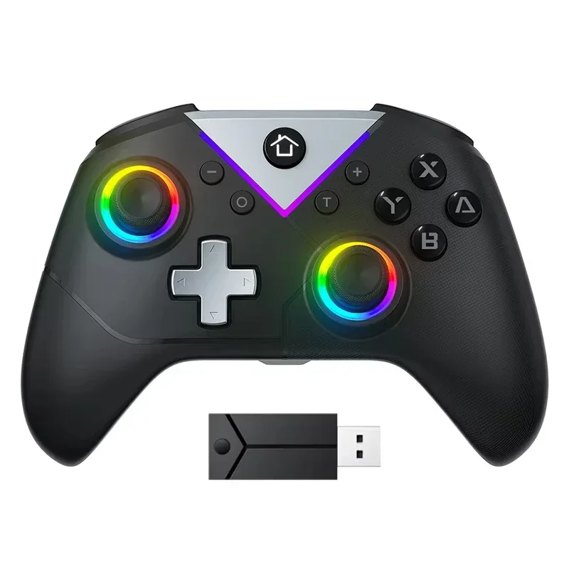 New Wireless Pc Gaming Controller, With Rgb Led Light Compatible With Pc/Nintendo Switch/Mobile Phone/Android Gamepad Joystick
New Wireless Pc Gaming Controller, With Rgb Led Light Compatible With Pc/Nintendo Switch/Mobile Phone/Android Gamepad Joystick