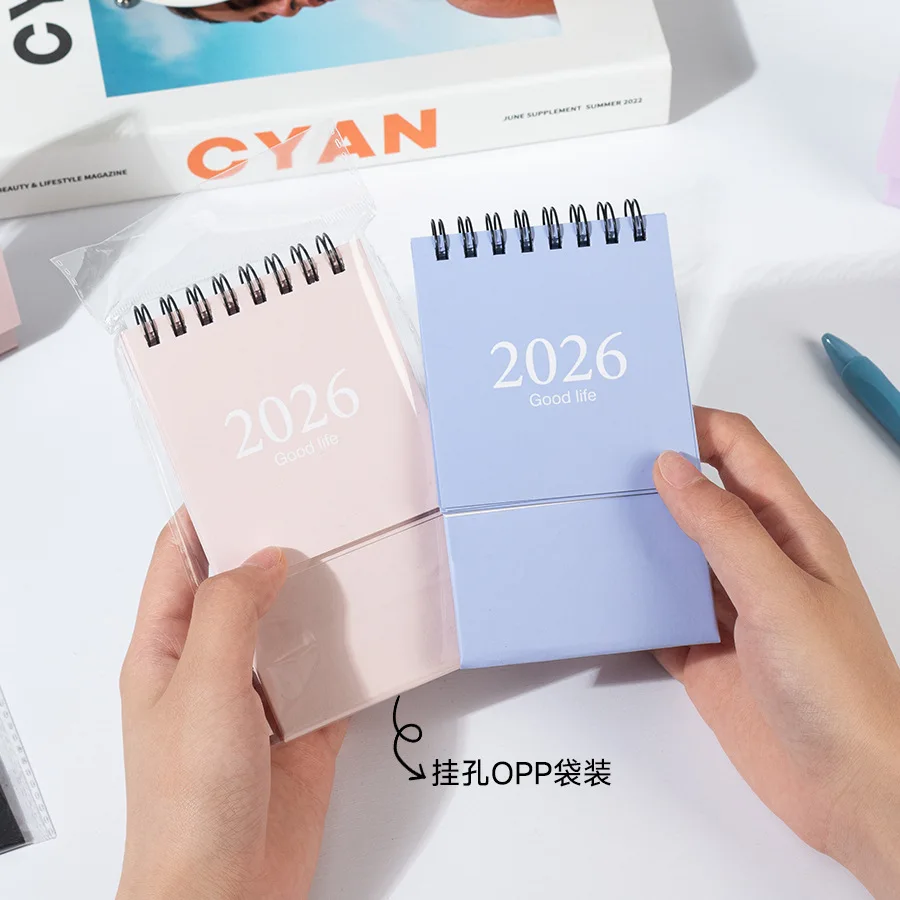 English 2026 Morandi Color Mini Desk Calendar, Desktop Planning Calendar Memo Message Small Ornament 
English 2026 Morandi Color Mini Desk Calendar, Desktop Planning Calendar Memo Message Small Ornament