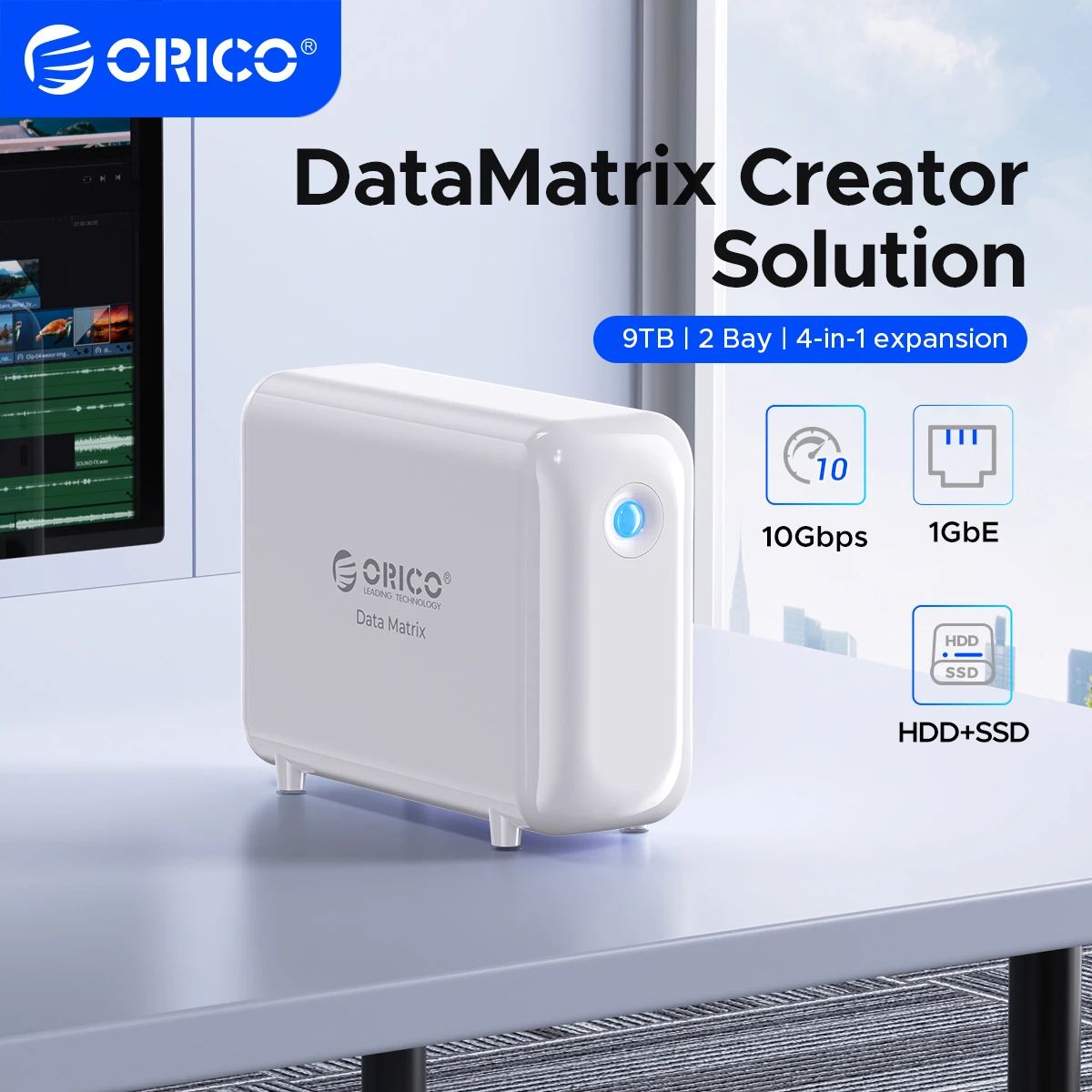 ORICO DataMatrix Editing Hybrid Converged Storage WD Red HDD, NVMe SSD, RGB Aura, 10 Гбит/с USB и RJ45, бесшовный рабочий поток для создателей
ORICO DataMatrix Editing Hybrid Converged Storage WD Red HDD, NVMe SSD, RGB Aura, 10 Гбит/с USB и RJ45, бесшовный рабочий поток для создателей