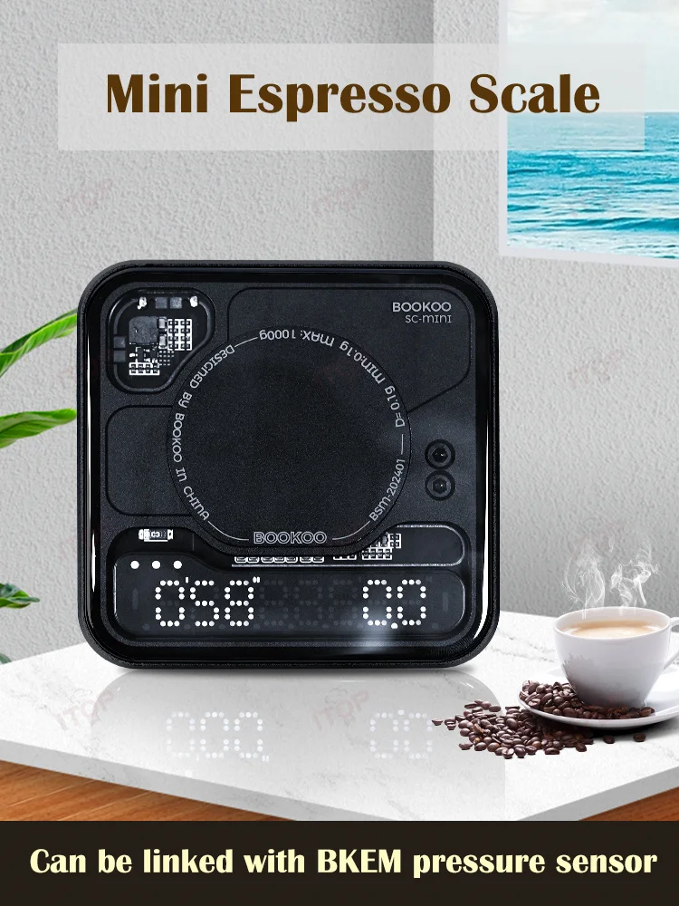 ITOP BKCS Mini Bluetooth Coffee Scale Espresso Extraction Scale Displays Flow Rate and Liquid Weight Bookoo Electronic Scale
ITOP BKCS Mini Bluetooth Coffee Scale Espresso Extraction Scale Displays Flow Rate and Liquid Weight Bookoo Electronic Scale