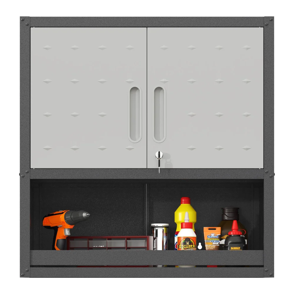 Metal Wall-Mounted Tool Storage Cabinet,with Locking Door and1Shelf 1Opened Drawer for Garage Warehouse,Office,Assembly Required
Metal Wall-Mounted Tool Storage Cabinet,with Locking Door and1Shelf 1Opened Drawer for Garage Warehouse,Office,Assembly Required