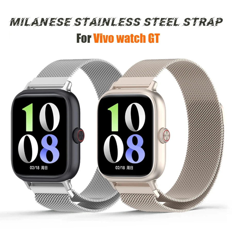 Stainless Steel Loop Strap For Vivo Watch GT Magnetic Buckle Band for Vivo WATCH GT Replacement Wrist Strap
Stainless Steel Loop Strap For Vivo Watch GT Magnetic Buckle Band for Vivo WATCH GT Replacement Wrist Strap