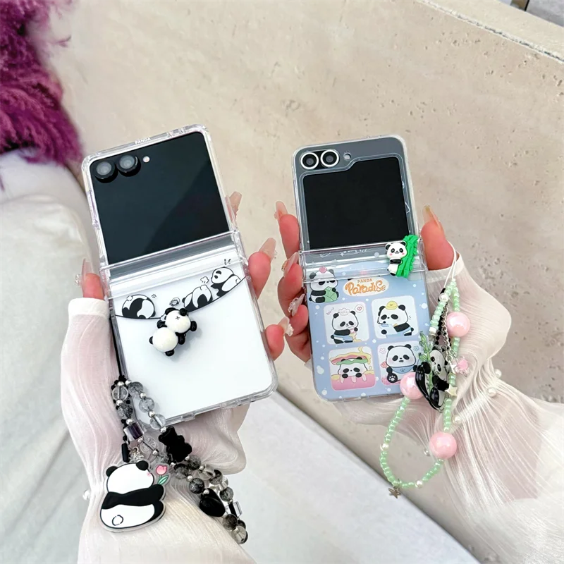 3D Rotate Panda Bracelet Phone Case For Samsung Galaxy Z Flip 7 FE 3 4 5 6 Hinge Shockproof Back Cover
3D Rotate Panda Bracelet Phone Case For Samsung Galaxy Z Flip 7 FE 3 4 5 6 Hinge Shockproof Back Cover