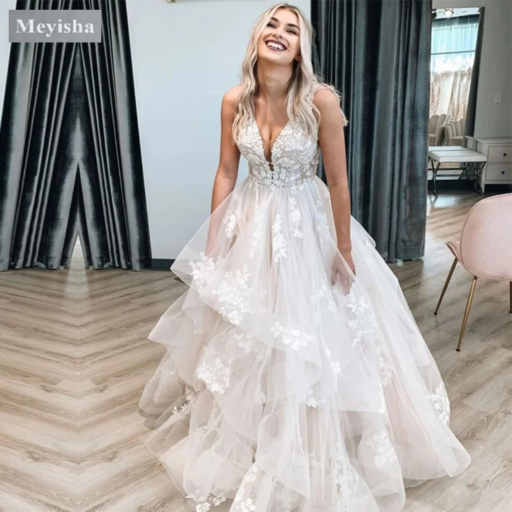 Customized ZJ9406 White V-neck فساتين السهرة Lace Embroidery Cake Layer Tulle Vestidos De Noche Sleeveless Puffy Multilayer
Customized ZJ9406 White V-neck فساتين السهرة Lace Embroidery Cake Layer Tulle Vestidos De Noche Sleeveless Puffy Multilayer