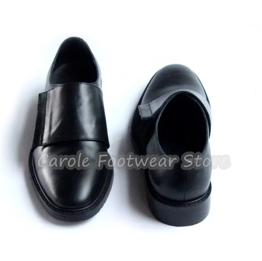 Black Genuine Leather Slip-On Loafers for Men Handmade Round Toe Chunky Heel Dress Shoes Business Formal Casual Oxfords for Men
Black Genuine Leather Slip-On Loafers for Men Handmade Round Toe Chunky Heel Dress Shoes Business Formal Casual Oxfords for Men
