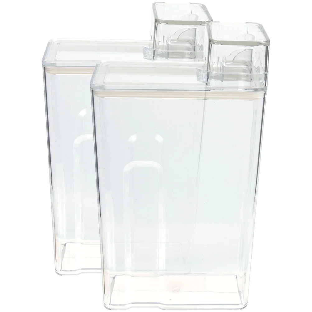 2 Pcs Laundry Detergent Storage Box Sub Bucket Bin Room Transparent Lotion Powder Washing Refillable Containers Soap
2 Pcs Laundry Detergent Storage Box Sub Bucket Bin Room Transparent Lotion Powder Washing Refillable Containers Soap